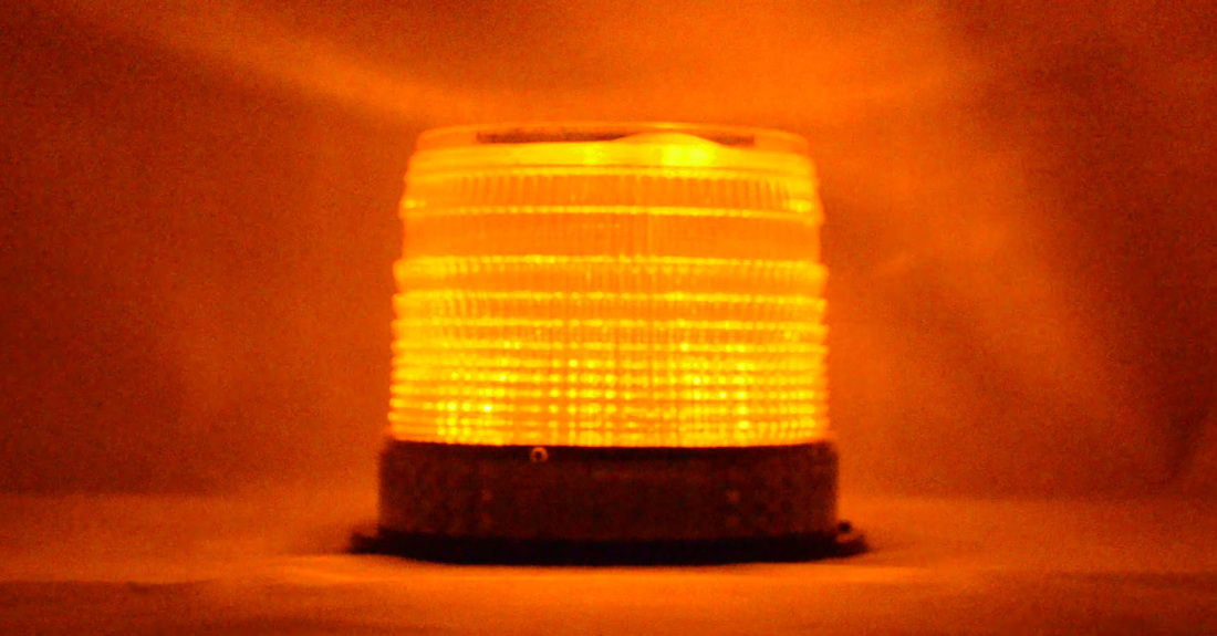 B3L240 220V 240V RED LED BEACON LARGE NON-FLASHING  STEADY-ON LIGHT 