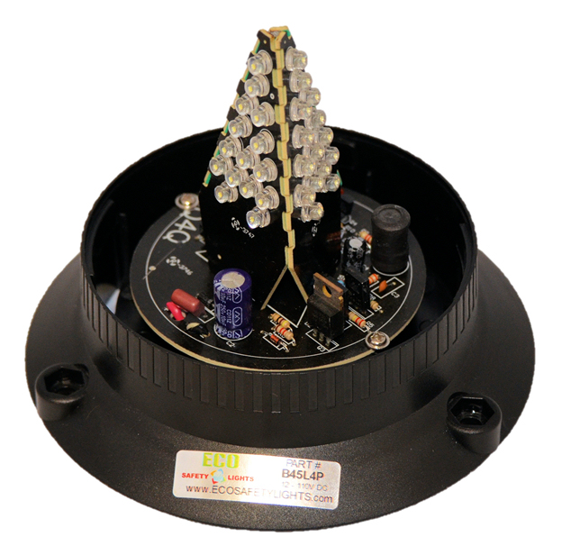 B45L4PAC 85-265V AC LED EMERGENCY WARNING SAFETY LIGHT MEDIUM BEACON STROBE EFFECT 110V 120V 220V 240V RED